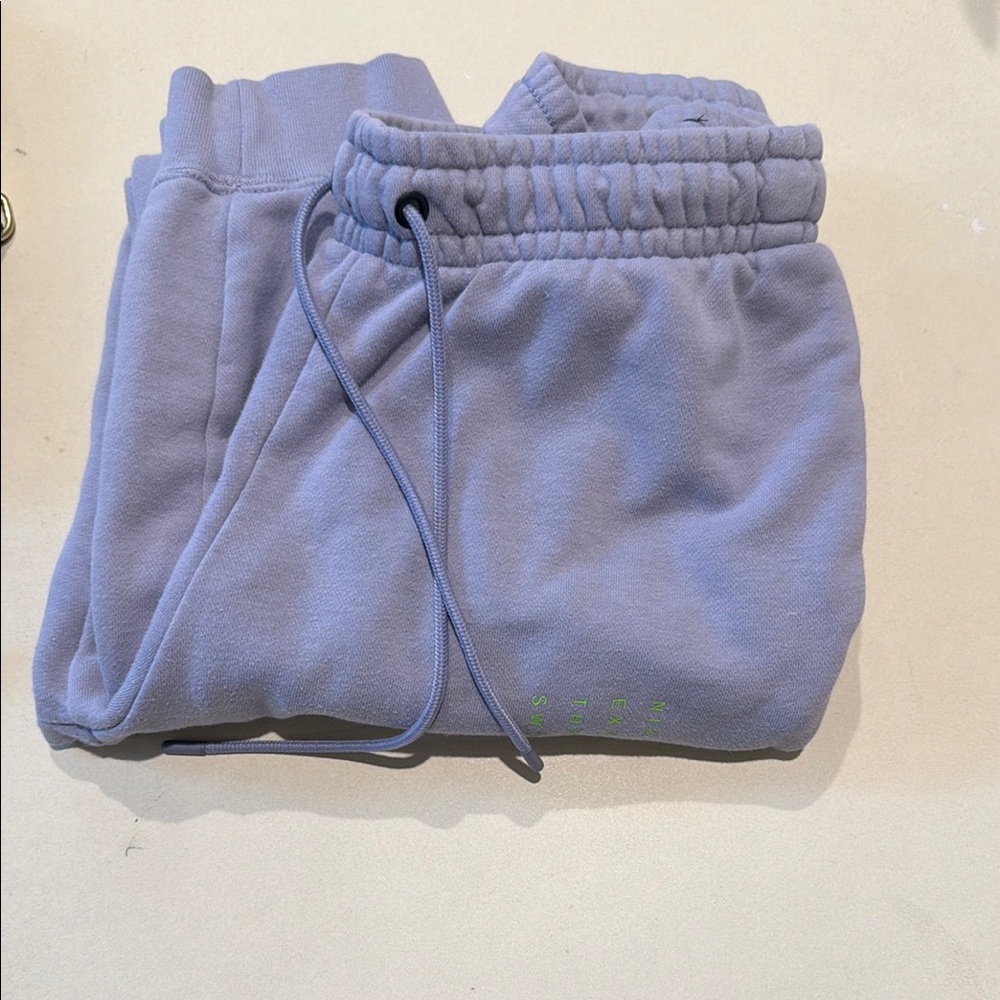 Nike Lilac size S joggers Sweatpants with Black and Green Accents